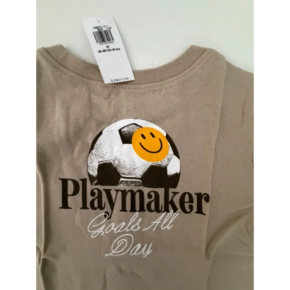 Old Navy 3t tan Playmaker tee